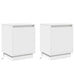 Dulap de noapte 2 pcs Alb 39 x 34,5 x 50 cm Lemn compozit - WALTI WALTI