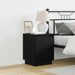 Dulap de noapte Stejar Negru 39 x 34,5 x 50 cm Lemn compozit - WALTI WALTI