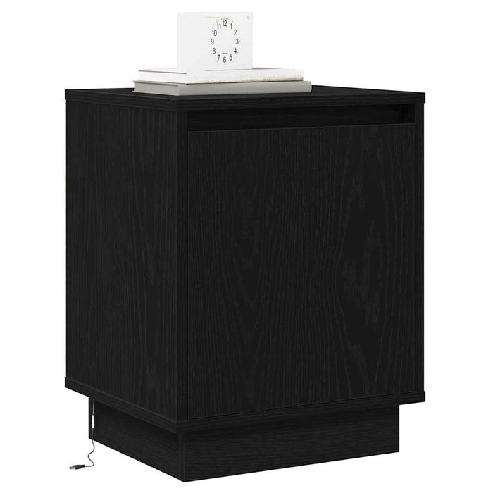 Dulap de noapte 2 pcs Stejar Negru 39 x 34,5 x 50 cm - WALTI WALTI