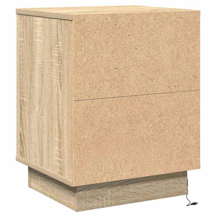 Dulap de noapte Stejar Sonoma 39 x 34,5 x 50 cm Lemn compozit - WALTI WALTI
