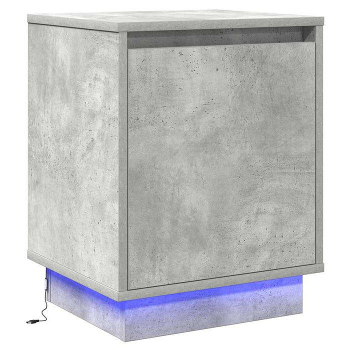 Dulap de noapte Gri din beton 39 x 34,5 x 50 cm Lemn compozit - WALTI WALTI