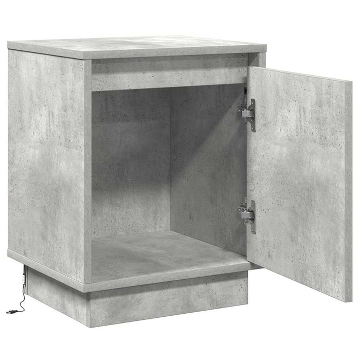 Dulap de noapte Gri din beton 39 x 34,5 x 50 cm Lemn compozit - WALTI WALTI