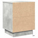 Dulap de noapte Gri din beton 39 x 34,5 x 50 cm Lemn compozit - WALTI WALTI