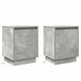 Dulap de noapte 2 pcs Gri din beton 39 x 34,5 x 50 cm - WALTI WALTI