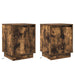 Dulap de noapte cu 2 pcs Stejar fumuriu 39 x 34.5 x 50 cm - WALTI WALTI