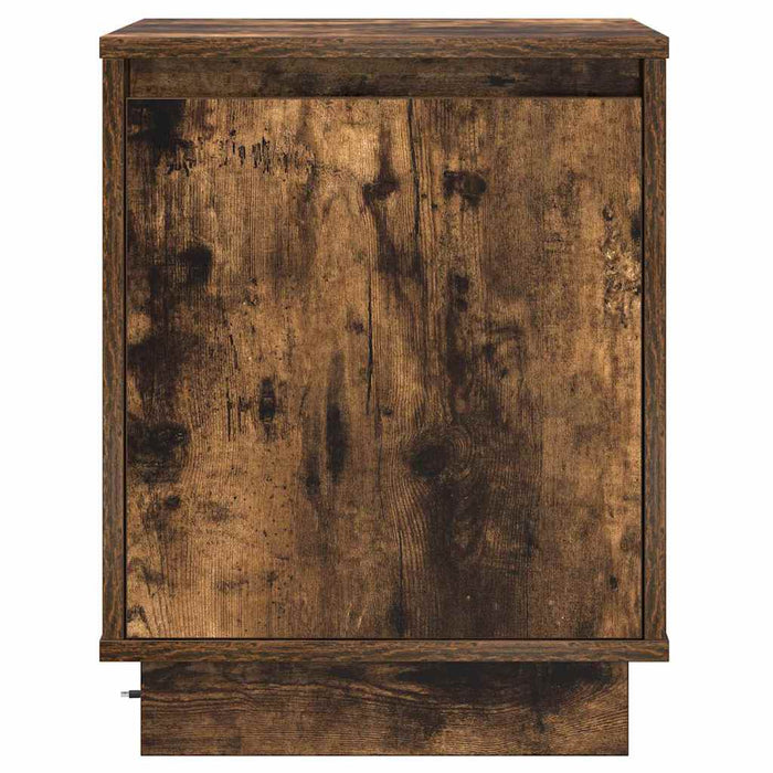 Dulap de noapte cu 2 pcs Stejar fumuriu 39 x 34.5 x 50 cm - WALTI WALTI