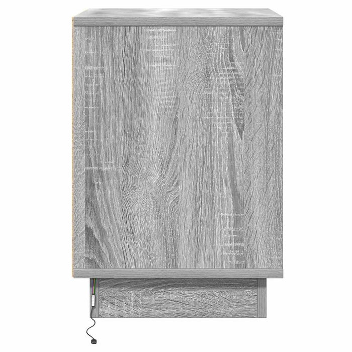 Dulap de noapte Gri 39 x 34,5 x 50 cm Lemn compozit - WALTI WALTI