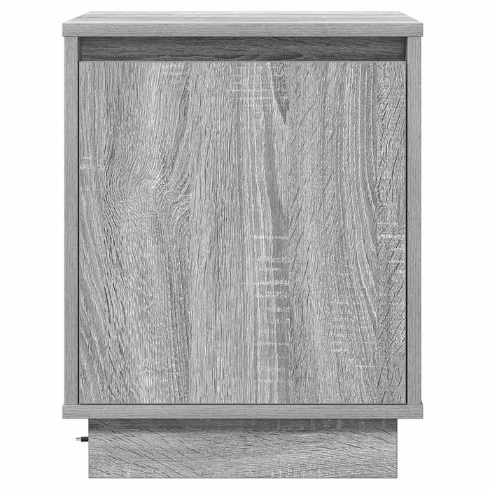 Dulap de noapte 2 pcs Gri 39 x 34,5 x 50 cm Lemn compozit - WALTI WALTI