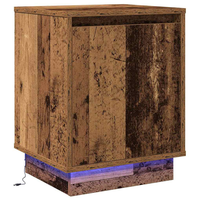 Dulap de noapte Lemn vechi 39 x 34,5 x 50 cm Lemn compozit - WALTI WALTI
