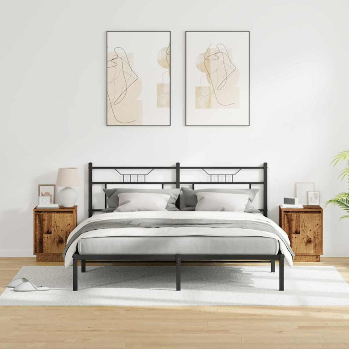 Dulap de noapte 2 pcs Lemn vechi 39 x 34,5 x 50 cm - WALTI WALTI