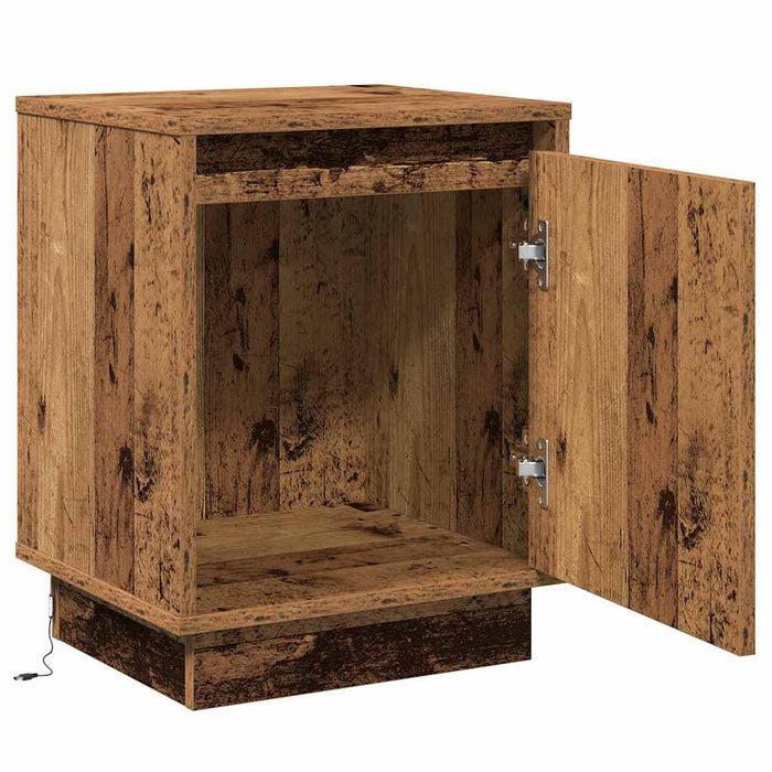Dulap de noapte 2 pcs Lemn vechi 39 x 34,5 x 50 cm - WALTI WALTI