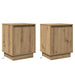 Dulap de noapte 2 pcs Stejar Artizanal 39 x 34,5 x 50 cm - WALTI WALTI