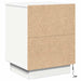 Dulap de noapte cu sertar Alb 39 x 34,5 x 50 cm Lemn compozit - WALTI WALTI