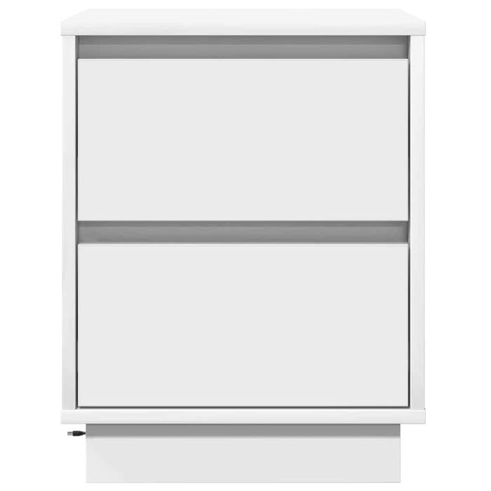 Dulap de noapte 2 pcs Alb 39 x 34,5 x 50 cm Lemn compozit - WALTI WALTI