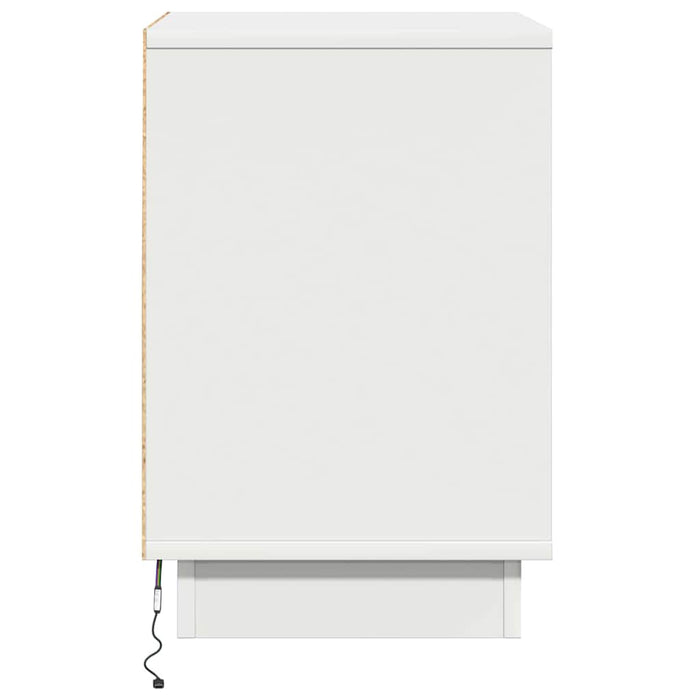 Dulap de noapte 2 pcs Alb 39 x 34,5 x 50 cm Lemn compozit - WALTI WALTI