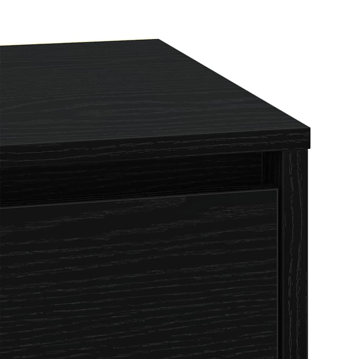 Dulap de noapte Stejar Negru 39 x 34,5 x 50 cm Lemn compozit - WALTI WALTI