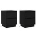 Dulap de noapte cu sertar 2 pcs Stejar Negru 39 x 34,5 x 50 cm - WALTI WALTI