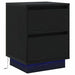 Dulap de noapte cu sertar 2 pcs Stejar Negru 39 x 34,5 x 50 cm - WALTI WALTI