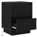 Dulap de noapte cu sertar 2 pcs Stejar Negru 39 x 34,5 x 50 cm - WALTI WALTI
