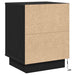 Dulap de noapte cu sertar 2 pcs Stejar Negru 39 x 34,5 x 50 cm - WALTI WALTI