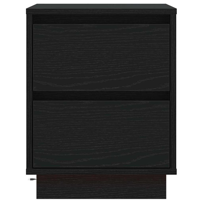 Dulap de noapte cu sertar 2 pcs Stejar Negru 39 x 34,5 x 50 cm - WALTI WALTI