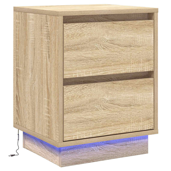 Dulap de noapte Stejar Sonoma 39 x 34,5 x 50 cm Lemn compozit - WALTI WALTI