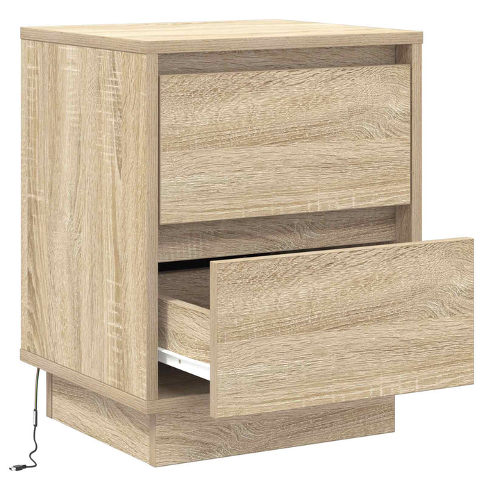 Dulap de noapte Stejar Sonoma 39 x 34,5 x 50 cm Lemn compozit - WALTI WALTI