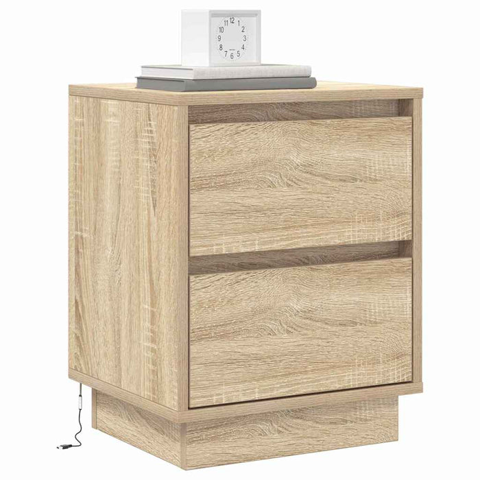 Dulap de noapte Stejar Sonoma 39 x 34,5 x 50 cm Lemn compozit - WALTI WALTI