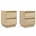 Dulap de noapte cu sertar 2 pcs Stejar Sonoma 39 x 34,5 x 50 cm - WALTI WALTI