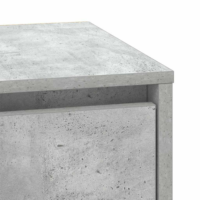 Dulap de noapte Gri din beton 39 x 34,5 x 50 cm Lemn compozit - WALTI WALTI