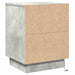 Dulap de noapte cu sertar 2 pcs Gri din beton 39 x 34,5 x 50 cm - WALTI WALTI