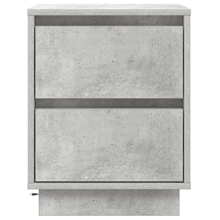 Dulap de noapte cu sertar 2 pcs Gri din beton 39 x 34,5 x 50 cm - WALTI WALTI