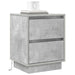 Dulap de noapte cu sertar 2 pcs Gri din beton 39 x 34,5 x 50 cm - WALTI WALTI