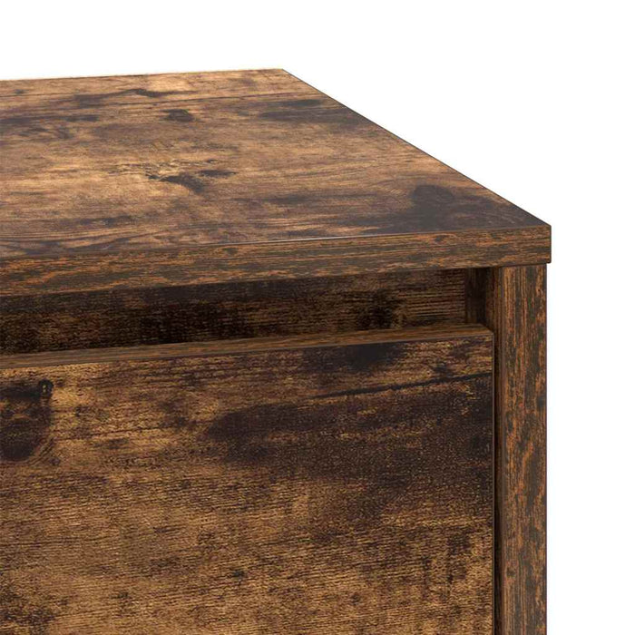 Dulap de noapte Stejar fumuriu 39 x 34,5 x 50 cm Lemn compozit - WALTI WALTI