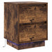 Dulap de noapte Stejar fumuriu 39 x 34,5 x 50 cm Lemn compozit - WALTI WALTI