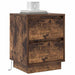 Dulap de noapte Stejar fumuriu 39 x 34,5 x 50 cm Lemn compozit - WALTI WALTI