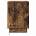 Dulap de noapte Stejar fumuriu 39 x 34,5 x 50 cm Lemn compozit - WALTI WALTI