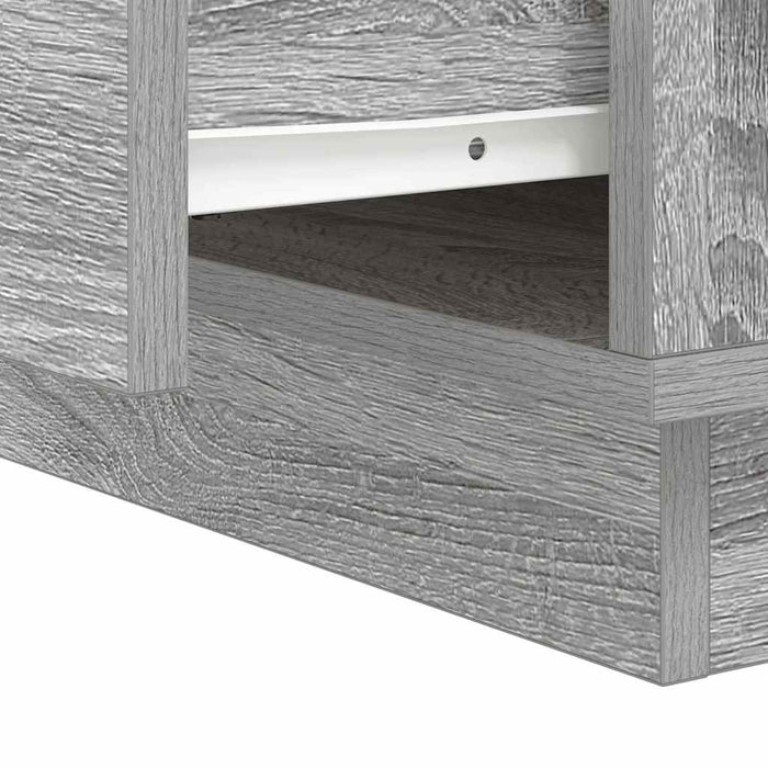Dulap de noapte cu sertar Gri 39 x 34,5 x 50 cm Lemn compozit - WALTI WALTI