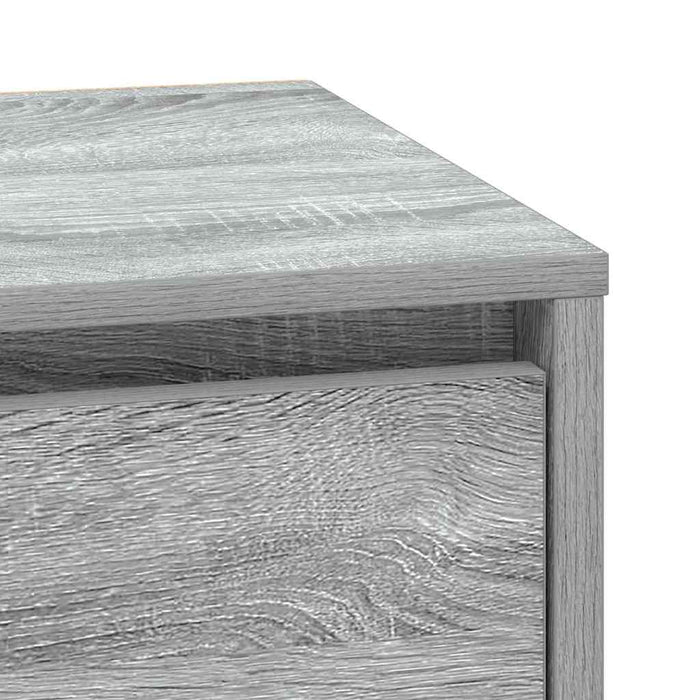 Dulap de noapte 2 pcs Gri 39 x 34,5 x 50 cm Lemn compozit - WALTI WALTI