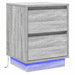 Dulap de noapte 2 pcs Gri 39 x 34,5 x 50 cm Lemn compozit - WALTI WALTI
