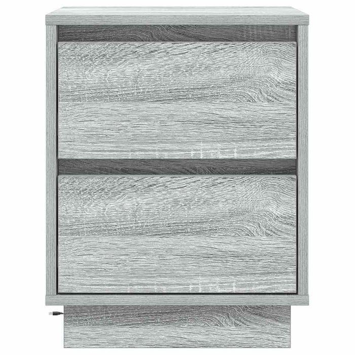 Dulap de noapte 2 pcs Gri 39 x 34,5 x 50 cm Lemn compozit - WALTI WALTI
