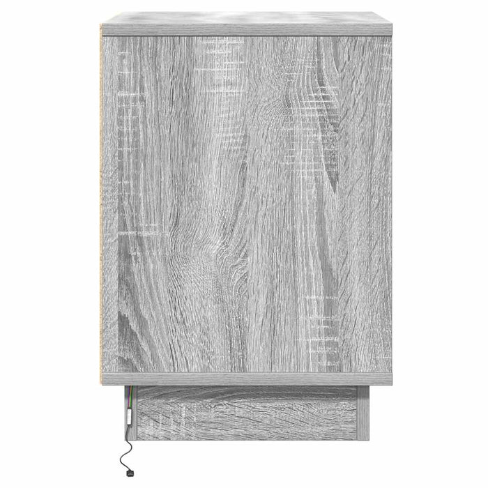 Dulap de noapte 2 pcs Gri 39 x 34,5 x 50 cm Lemn compozit - WALTI WALTI