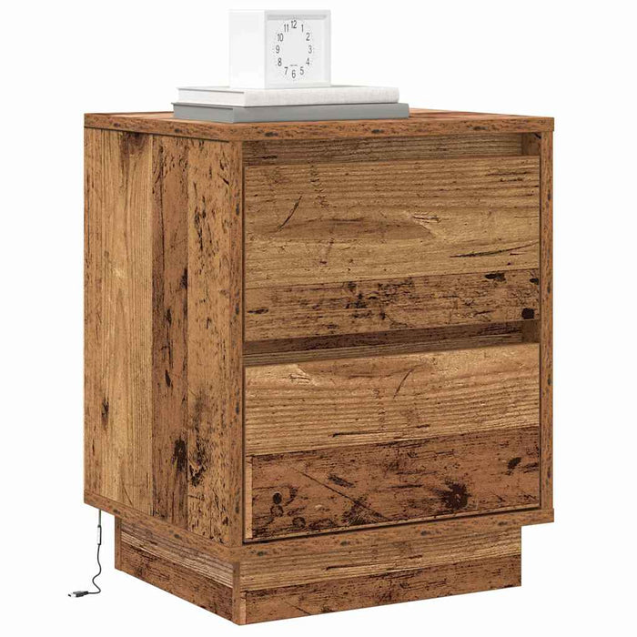 Dulap de noapte Lemn vechi 39 x 34,5 x 50 cm Lemn compozit - WALTI WALTI