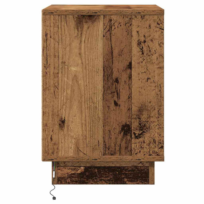 Dulap de noapte Lemn vechi 39 x 34,5 x 50 cm Lemn compozit - WALTI WALTI