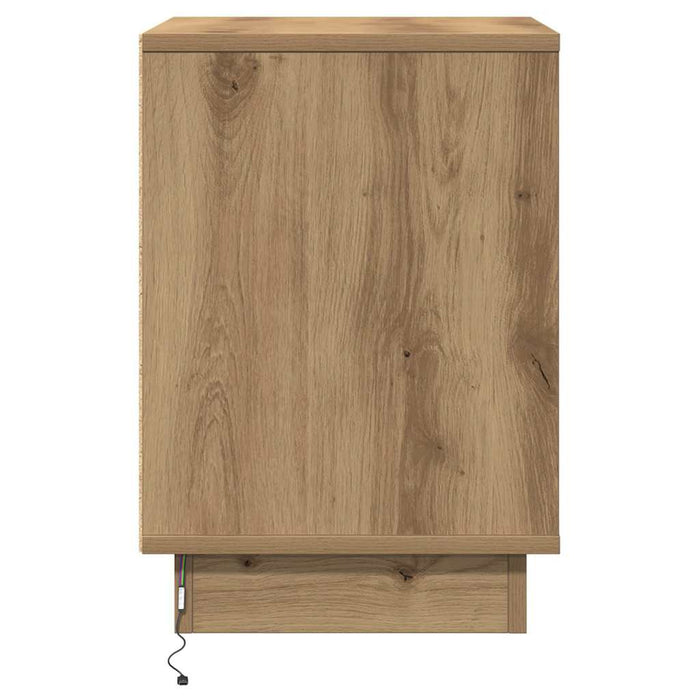 Dulap de noapte cu sertar Stejar Artizanal 39 x 34,5 x 50 cm - WALTI WALTI