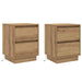 Dulap de noapte 2 pcs Stejar Artizanal 39 x 34,5 x 50 cm - WALTI WALTI