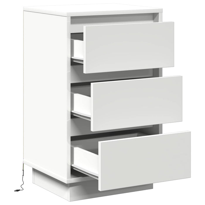 Dulap de noapte cu sertar Alb 39 x 34,5 x 65 cm Lemn compozit WALTI
