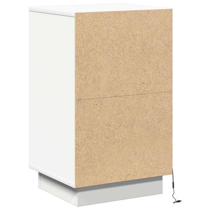 Dulap de noapte cu sertar Alb 39 x 34,5 x 65 cm Lemn compozit WALTI