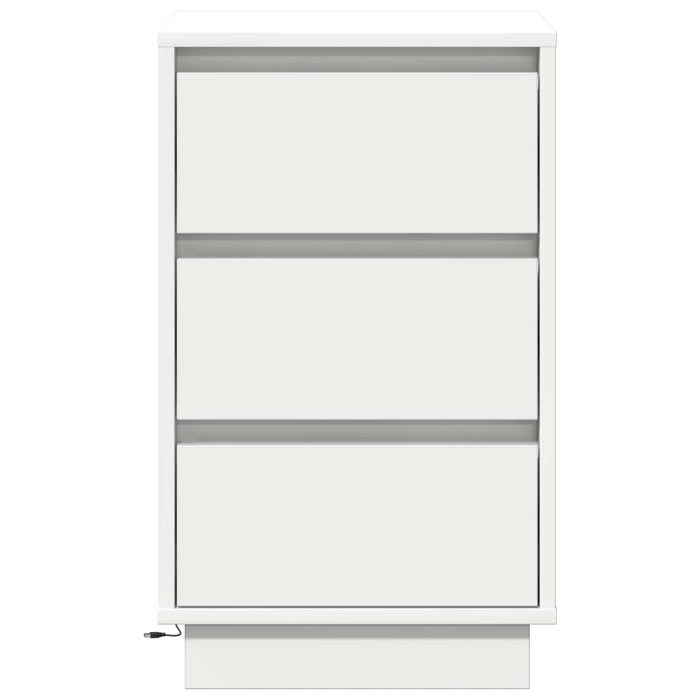 Dulap de noapte cu sertar Alb 39 x 34,5 x 65 cm Lemn compozit WALTI