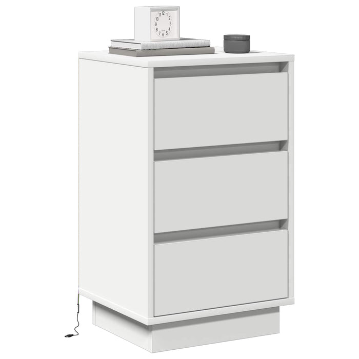 Dulap de noapte cu sertar Alb 39 x 34,5 x 65 cm Lemn compozit WALTI